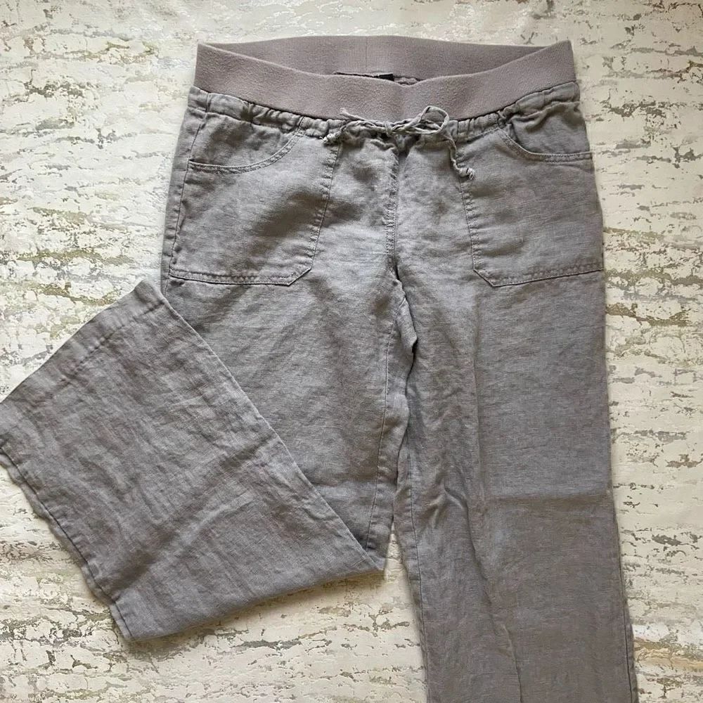 I•N•C International Concepts 100% linen wide leg pants
